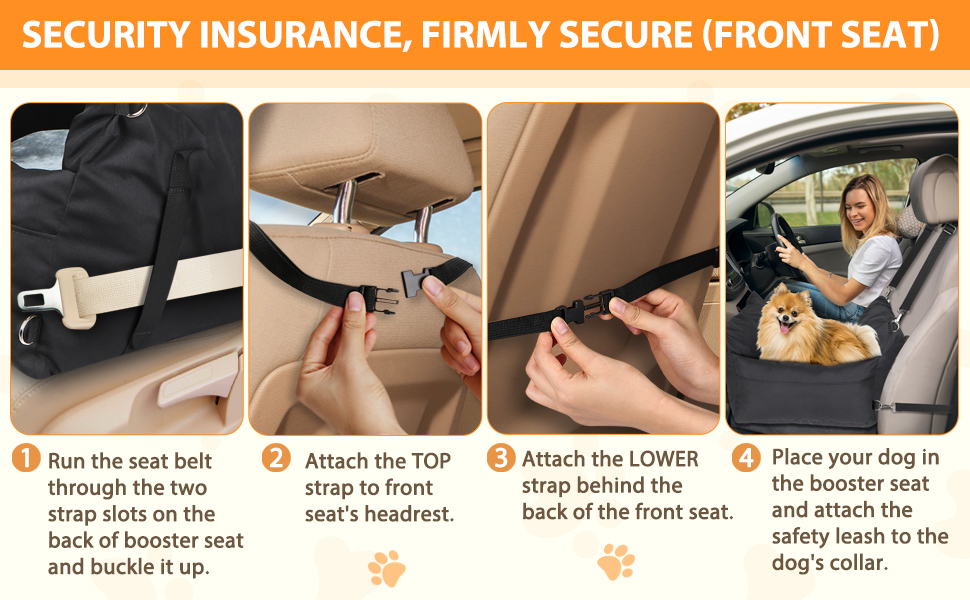 Зручний автокрісло для собак, неслизьке, 2-в-1, з кріпленням, знімний килимок