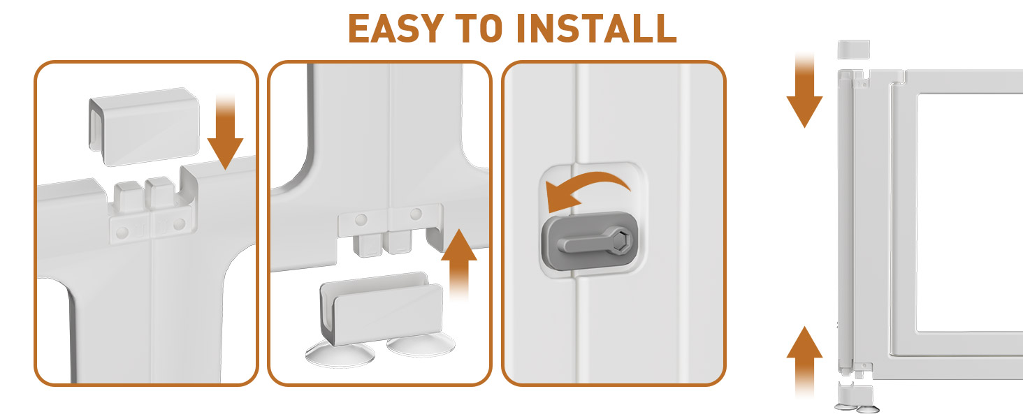 Вигул для цуценят Citylife 8-TLG 60 см, розкладний вольєр для собак з дверима, вольєр для собак у квартиру, великий вольєр для собак, котів, кроликів, дрібних тварин, неслизький, прозорий