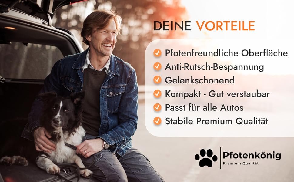 Рампа для собак до 90 кг - PLATZWUNDER - стабільна, преміум-якість, складна, антиковзка, з легкого алюмінію, підходить для всіх автомобілів