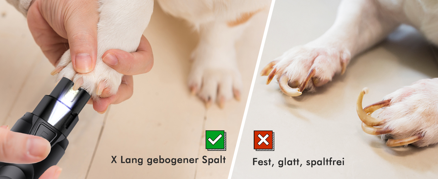 Шліфувальник для собак Krallenschleifer: професійний, тихий, для великих, середніх та маленьких порід, з ножицями для обрізки