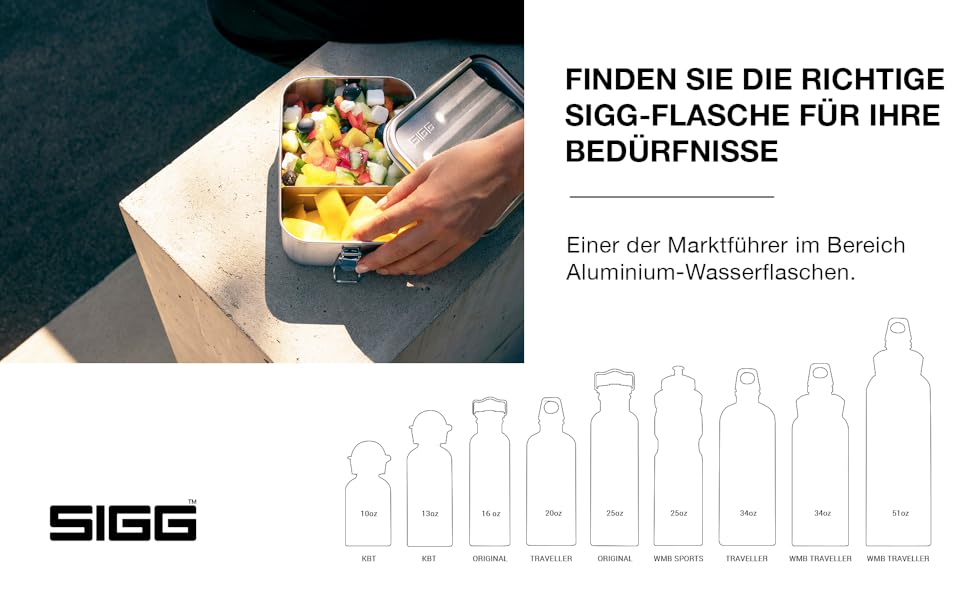 SIGG Gemstone Ланчбокс з нержавіючої сталі 18/8, герметична коробка для їжі для офісу, школи та подорожей