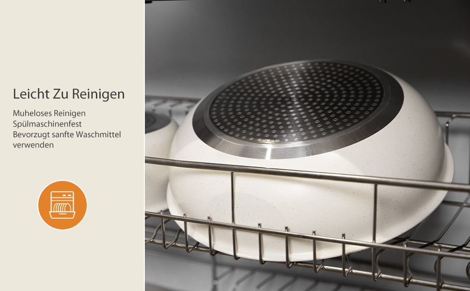 Набір посуду Sweetcrispy 12 предметів з антипригарним покриттям: каструлі, сковороди з знімними ручками (20/26 см, 18/20 см, 26 см) для індукційних плит та духовки, білий