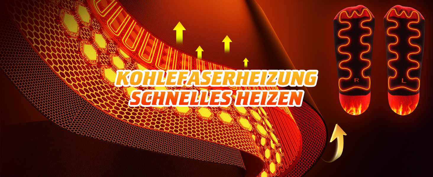 Гріючі шкарпетки COZII для жінок та чоловіків, 5V, 5000 mAh, акумулятор, 65°C, для зими, кемпінгу, полювання, катання на лижах, їзди на конях, смугасті