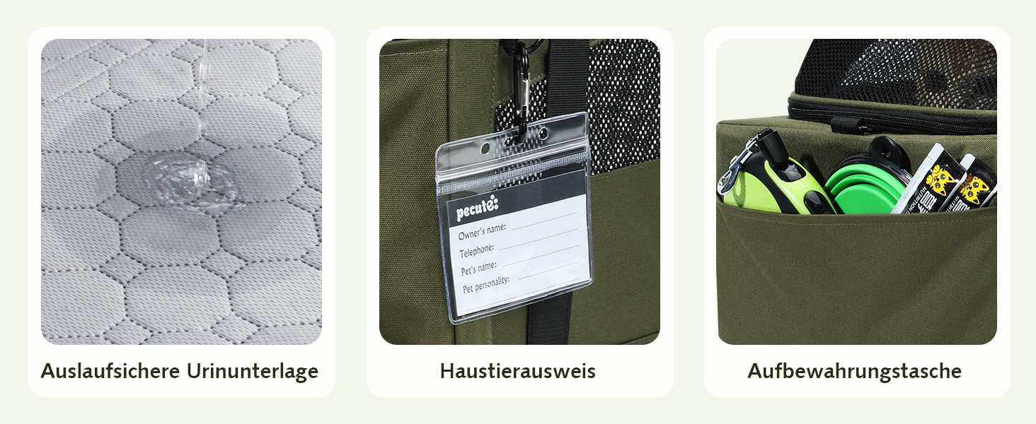 Транспортна сумка для котів Pecute: легка, складана, для подорожей, сіра