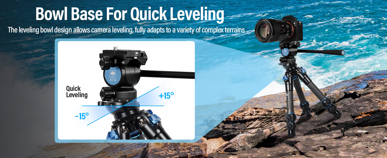 Штатив SIRUI AM-203S: компактний міні-штатив з алюмінію для DSLR, Vlogging (15кг, 42см)