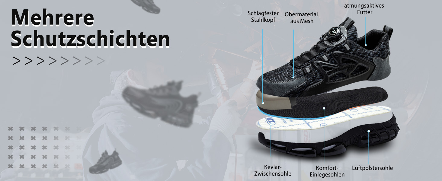 Черевики робочі чоловічі S3 Explorer 3.0. Легкі, спортивні, з поворотним замикачем. Захист від удару та проколу. Чорний.