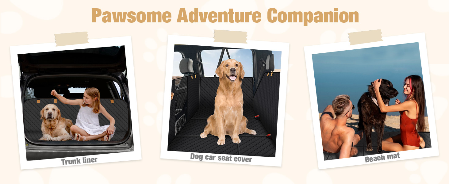 Накладка на сидіння автомобіля для собак Lekeinchi - водовідштовхувальна, стійка до подряпин, з 6 дерев'яними планками та ременями безпеки (140x77 см, камуфляж)