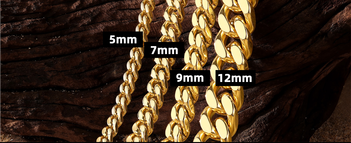 Чоловічий браслет Bestyle з нержавіючої сталі, ланцюг панцир, ширина 5/7/9/12.5 мм, срібний/чорний/золотий, довжина 19/21/23 см - ідеальний подарунок для чоловіків