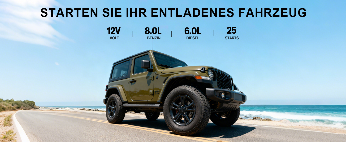 Powerbank для авто Gooloo G7 3000A: пусковий пристрій з USB-C, LED-ліхтарик, 12V (до 8.5L бензин/6L дизель)