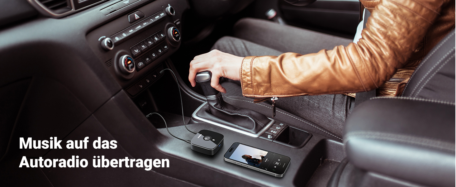 Адаптер Bluetooth 5.3 UGREEN AUX з 3.5mm RCA роз'ємом: Bluetooth приймач для стереосистеми, Hi-Fi ресивера, автомобільного радіо, домашніх колонок, підсилювача (aptX HD)