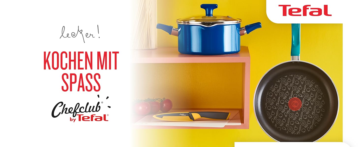 Сковорода Tefal Chefclub 28 см з антипригарним покриттям Titanium, індукційна, з індикатором нагріву Thermo-Signal, зелена