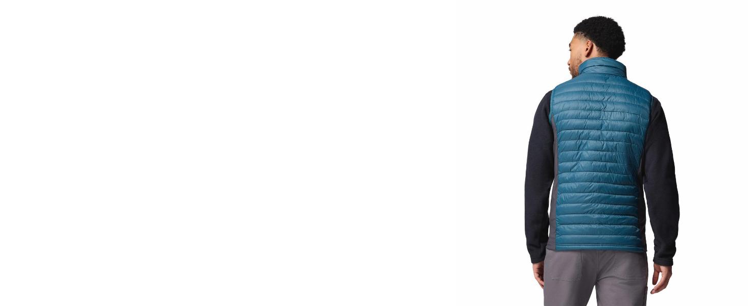 Жилет Columbia Powder Pass Hybrid - чоловічий, утеплений, чорний (L)