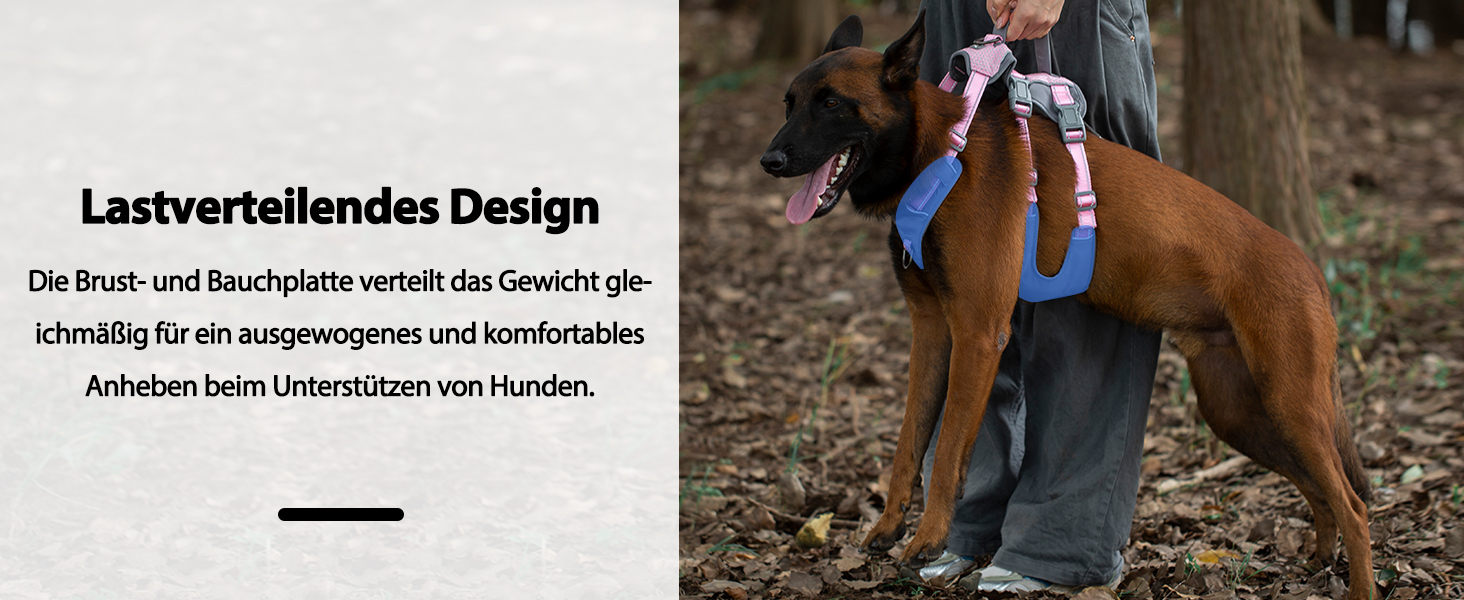 Безпечний нашийник для собак Huntboo: анти-втеча, для паніки, з ручкою, регульований (M, рожевий)