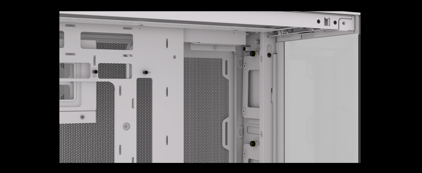 Корпус ПК CORSAIR 2500X mATX з двокамерним дизайном, чорний/горіх, сумісний з платами зворотного підключення, велика гнучкість охолодження, з загартованим склом