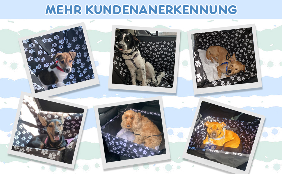 Захисна накидка на автосидіння для собак, водовідштовхувальна, з кріпленням для безпечного транспортування, 57x57x33 см