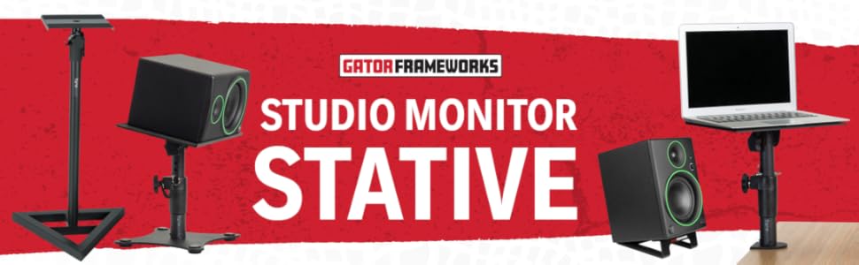 Кріплення для моніторів та динаміків Gator Frameworks - настільний тримач з регулюванням кута (2 шт.)