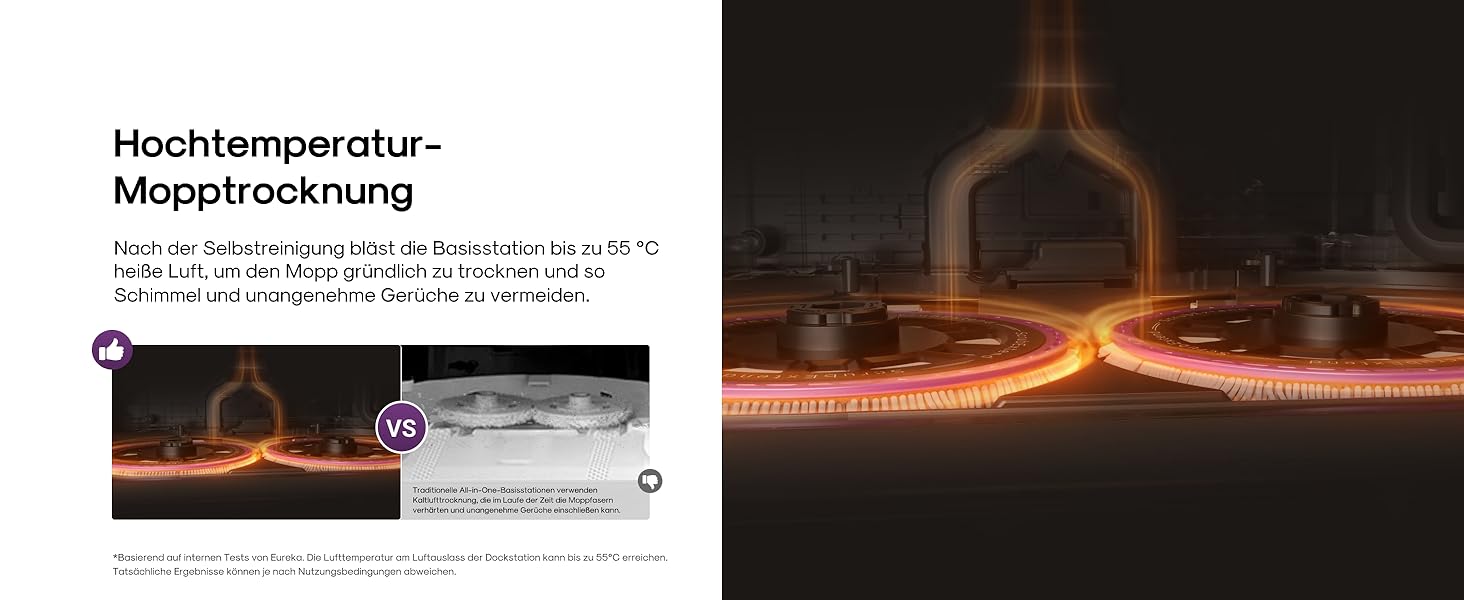 Робот-пилосос Eureka J15 Evo Ultra з функцією миття підлоги, самостійне очищення, прання та сушка, потужність 5000Pa, обертова функція миття, Dual-LiDAR навігація, 3D уникнення перешкод (чорний)