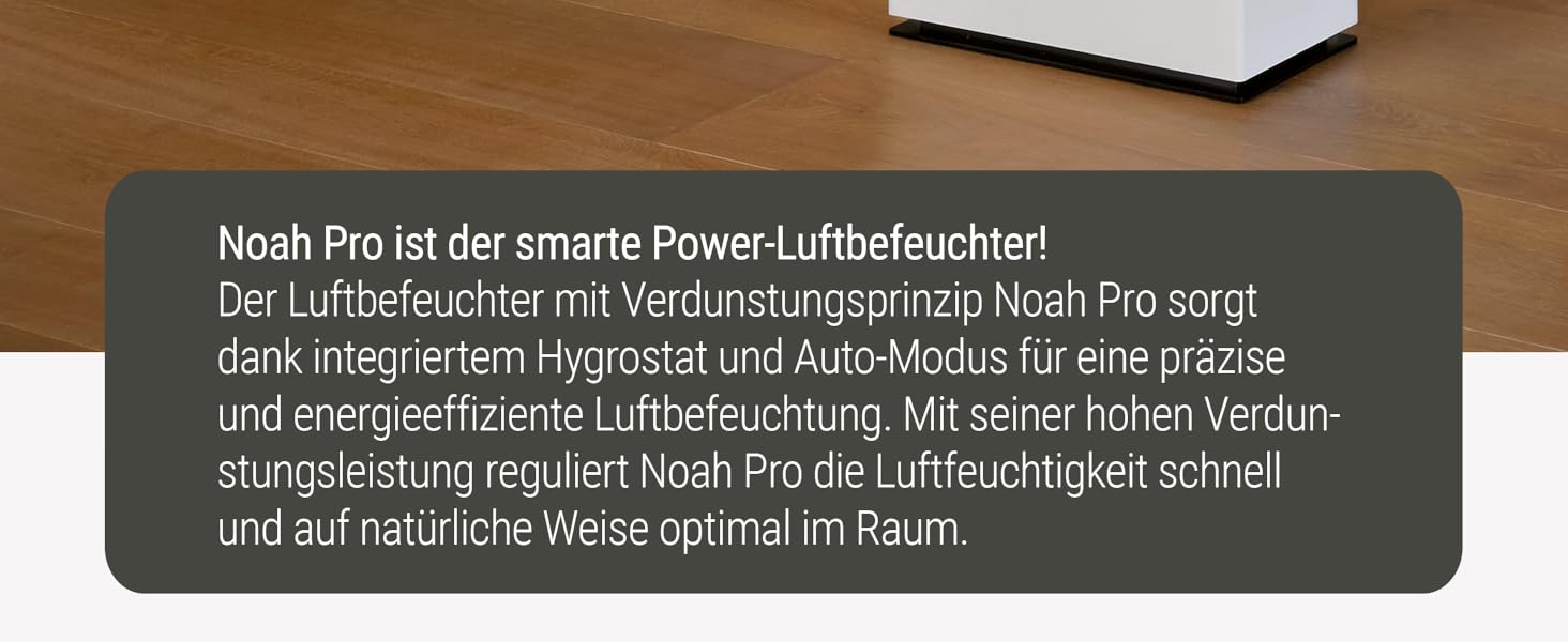 Зволожувач повітря Stadler Form Noah Pro, білий, для великих приміщень (110 м²), WiFi, App, гігростат, тихий
