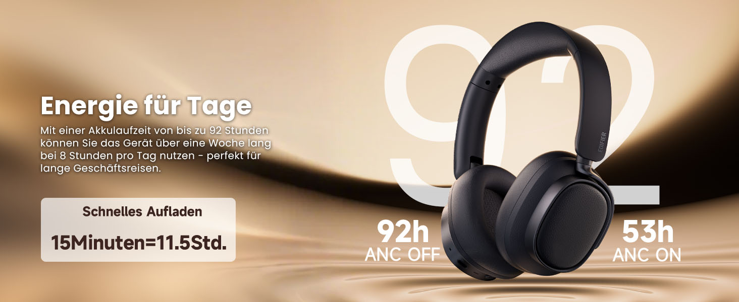 Навушники бездротові Edifier ES850NB з шумозаглушенням, Hi-Res Audio, Bluetooth 5.4, коричневі