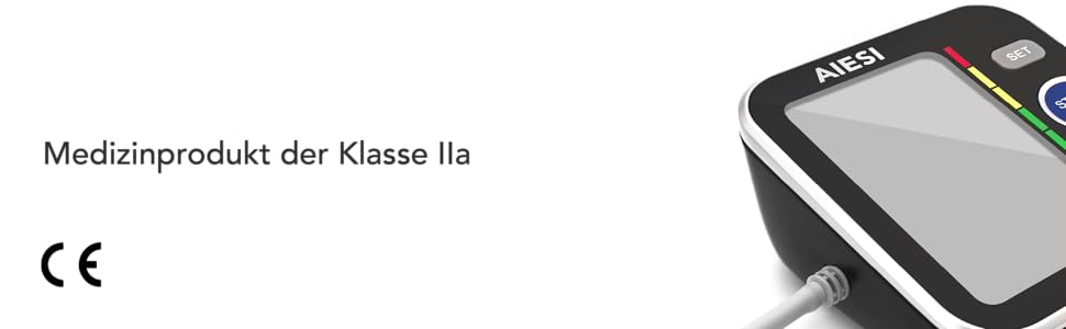 Тонометр на плече AIESI® Oberarm автоматичний цифровий професійний для дорослих A6, 120 пам'ять, мережевий адаптер та USB, гарантія 24 місяці