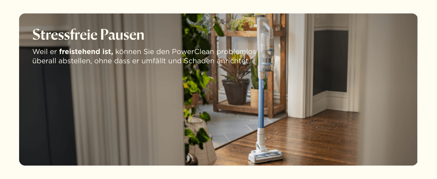 Бездротовий пилосос Bissell PowerClean FurGuard з акумулятором 2500 mAh, 280W, HEPA-фільтр, самоочищення щітки, світло FurFinder, для видалення шерсті тварин, 50 хв роботи