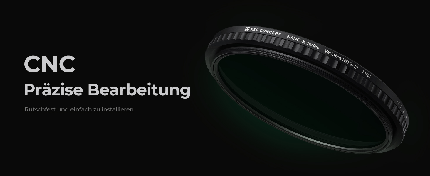 Фільтр ND K&F Concept Variabler 52mm (ND2-32) для фото та відео (Nano-Xcel Series)