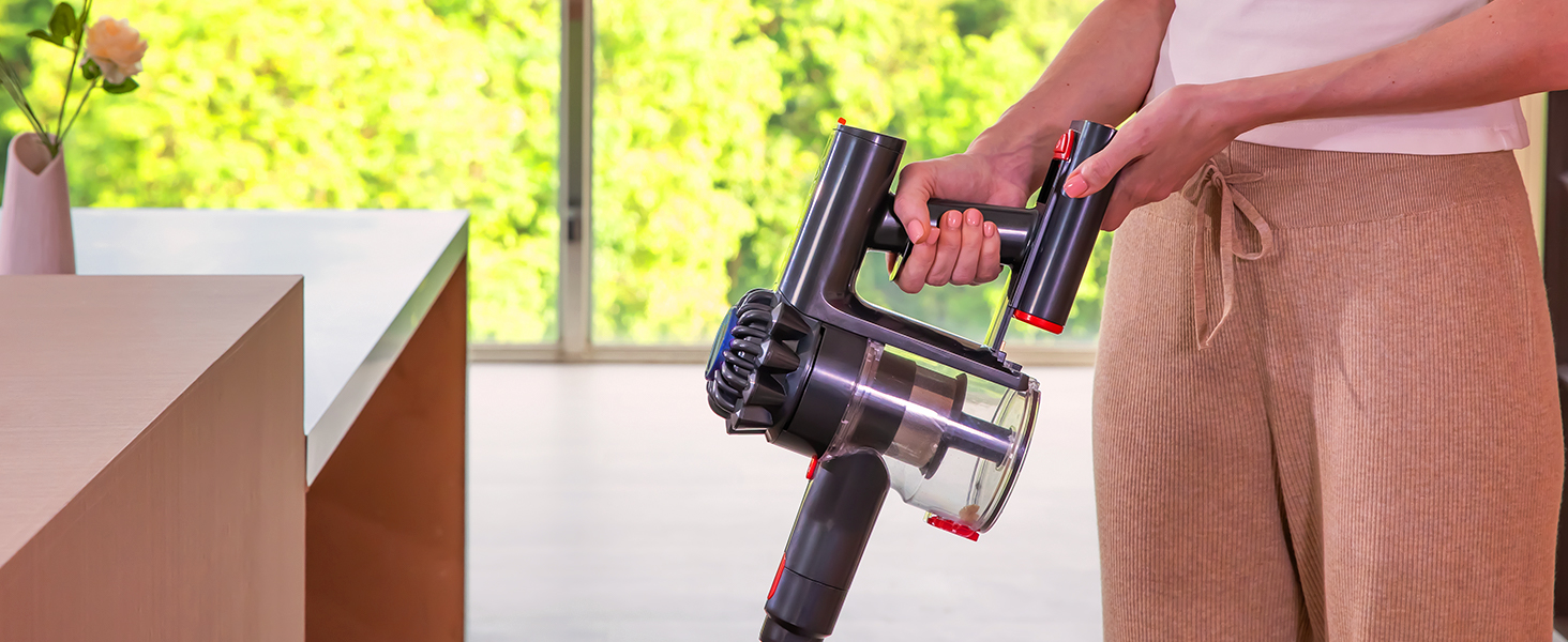 Бездротовий акумуляторний пилосос Ivormentico 50 хв / 40 кПа / 450 Вт з LED, для видалення шерсті тварин, темно-синій