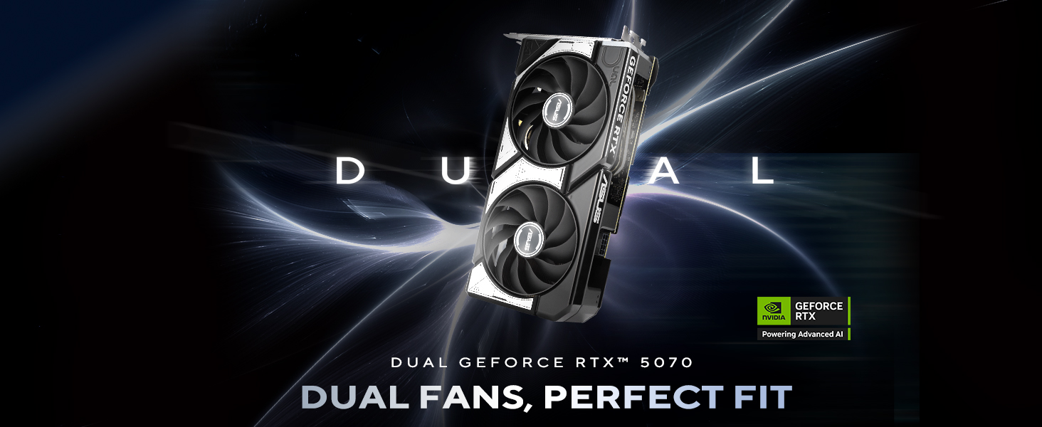 Відеокарта ASUS Prime GeForce RTX 5070 12GB GDDR7 Gaming (Standard Edition, Dual, чорна)