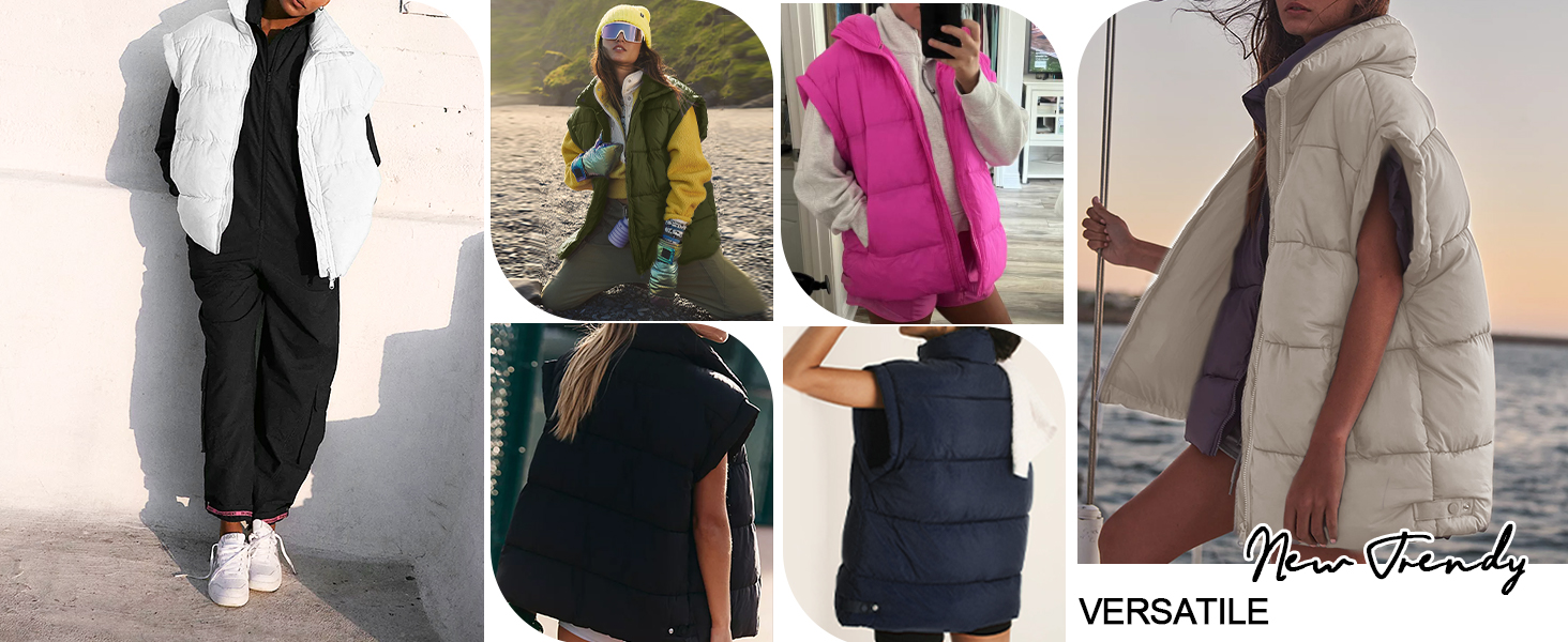 Легка степкова жилетка Fengbay з пухом та стоячим коміром для осені та зими (Чорний, M)