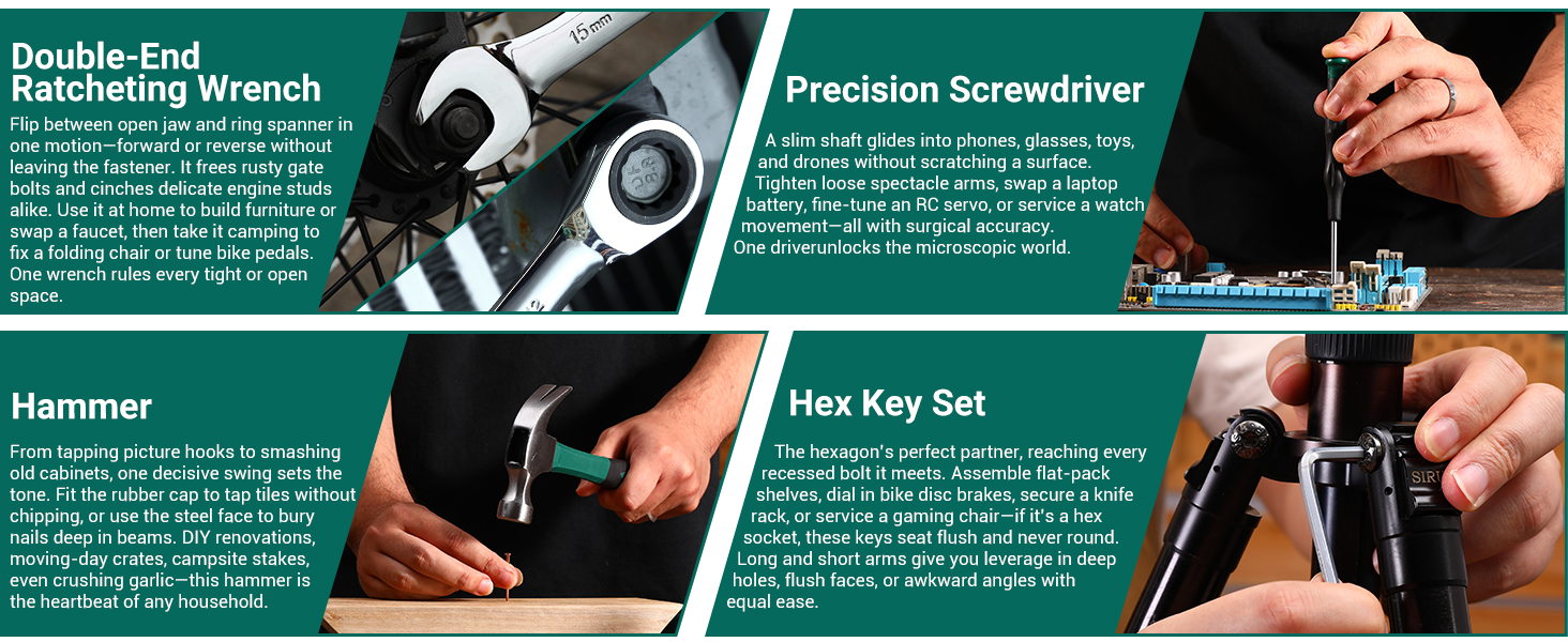 Набір акумуляторної дрилі DEKO 12V: 238 штук інструментів у кейсі. Акумуляторний дриль-шуруповерт для дому, жінок та базового ремонту. Зелений.