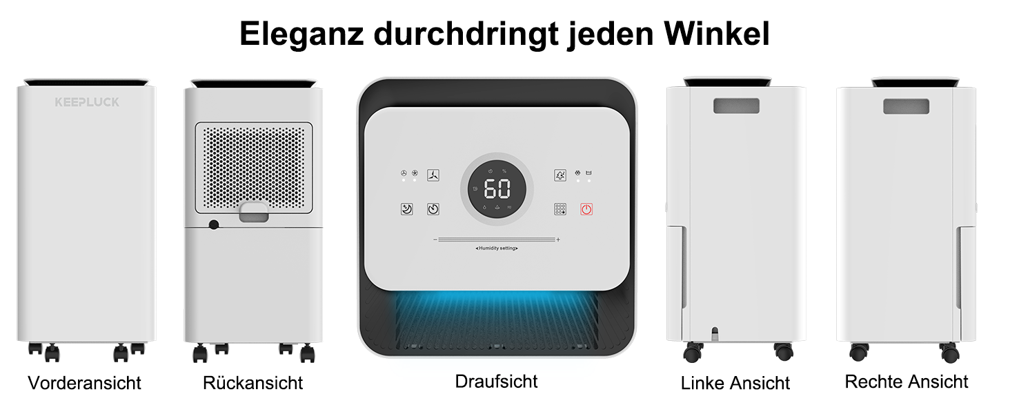 Зволожувач повітря 12L/24H для ванної кімнати та кімнати, 18-24м², білий (FDD12)