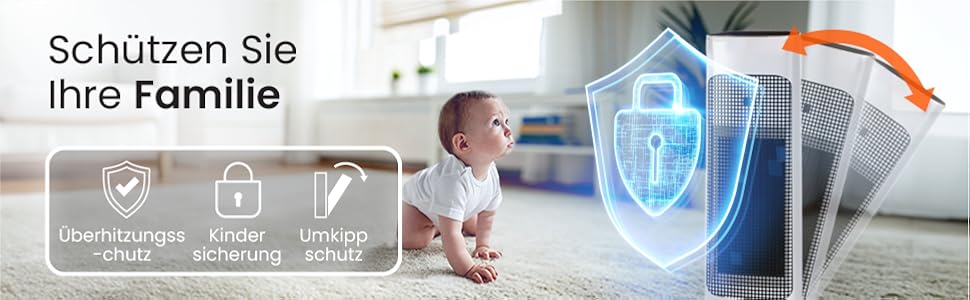 Електричний обігрівач Pro Breeze з керамічним нагрівачем, дистанційним керуванням, 7 рівнями нагріву, захистом від перегріву та таймером 24 години, енергозберігаючий режим ECO та тиха робота, 80° коливання