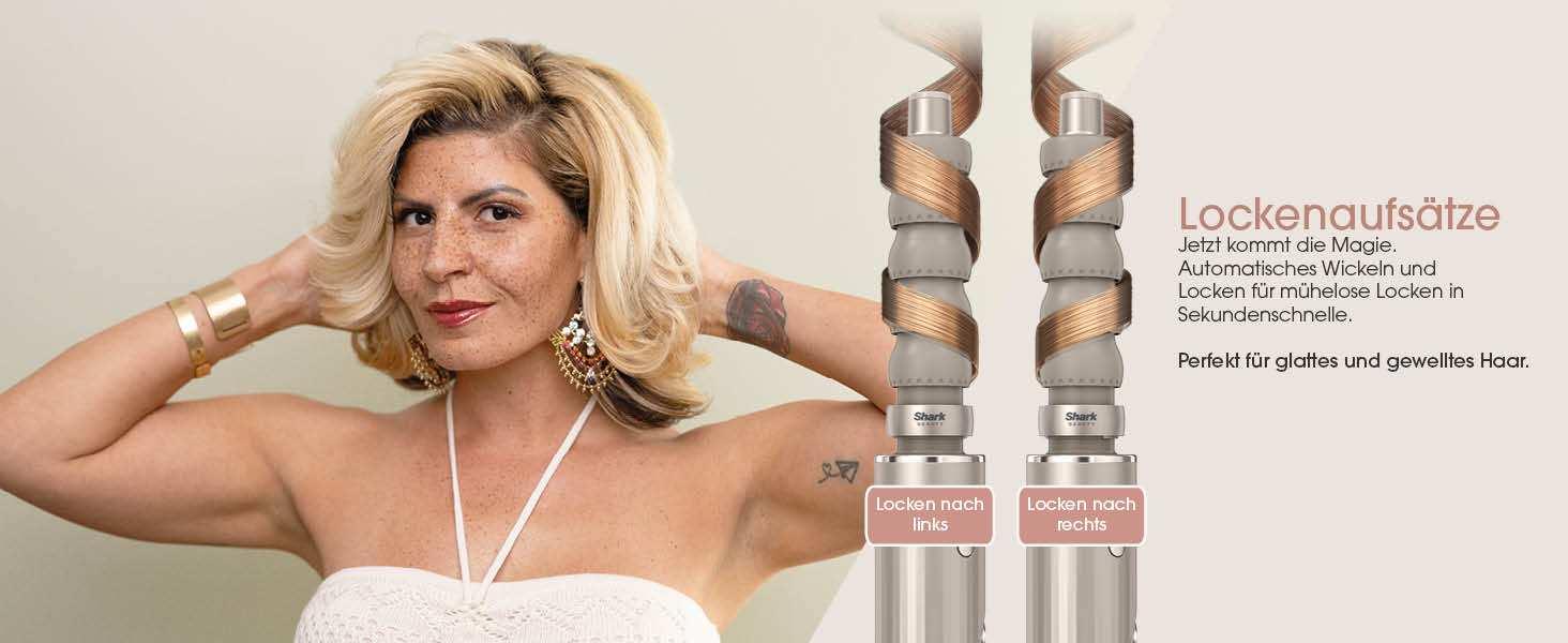 Фен Shark FlexStyle Multi з насадками для укладання, випрямлення та створення локонів, 5 в 1, Stardust. Без пошкодження волосся, для всіх типів.