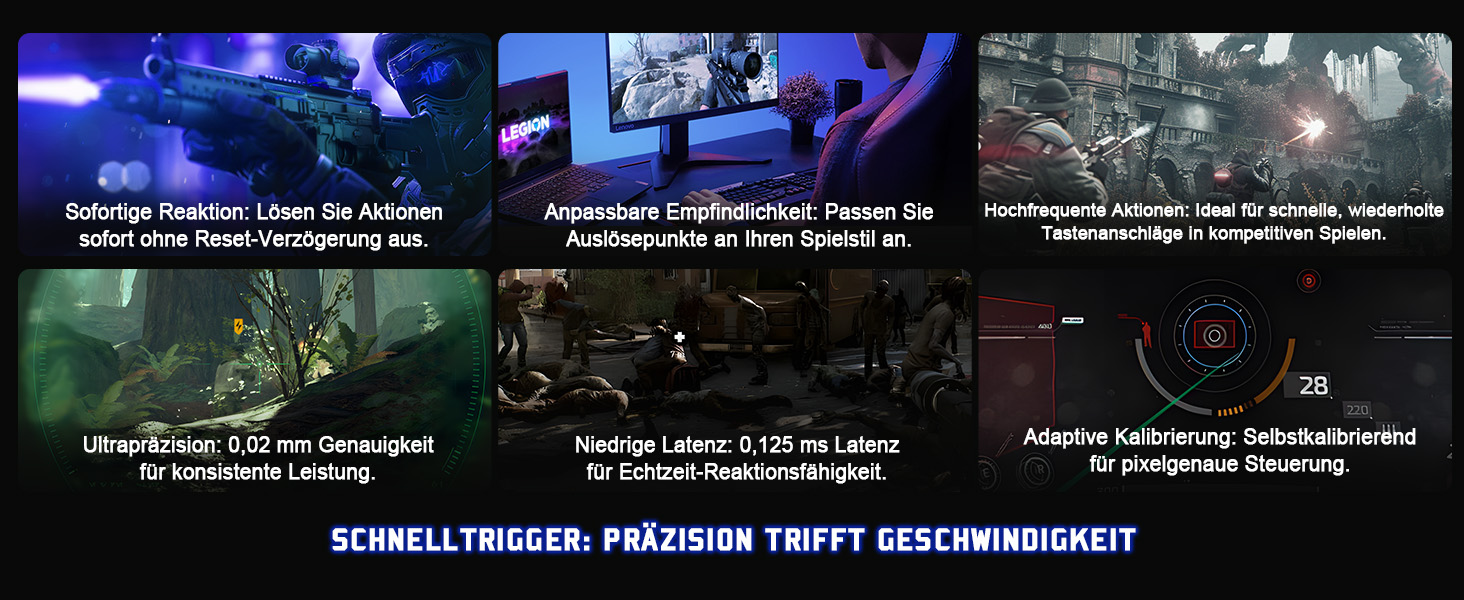 Механічна ігрова клавіатура YUNZII MADLIONS MAD68 з провідним підключенням, 60% розмір, Hall Effect перемикачі, регульована чутливість, PBT клавіші, RGB підсвічування, 8K polling rate (біла, перемикач Magnetic Amber Pro)