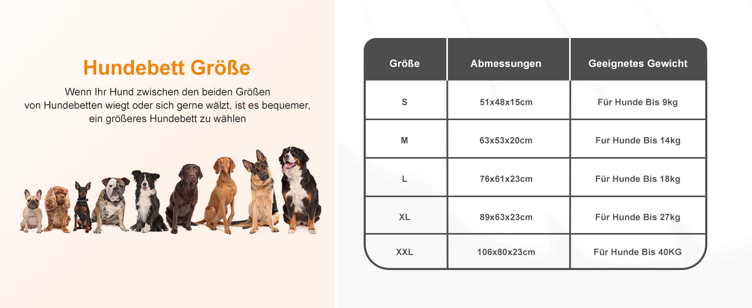 Ліжко для собак FURTIME XXL, м'яке, антистрес, для середніх і великих порід, знімний чохол, не ковзає, 106x80x23 см