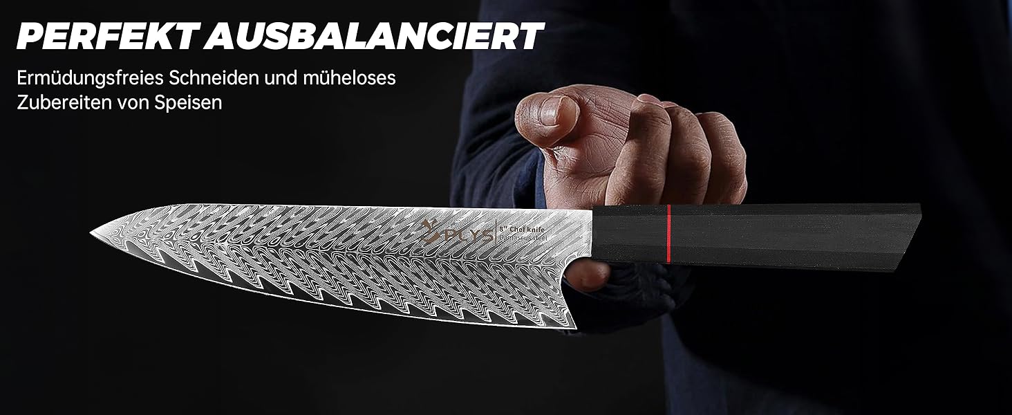 Ніж кухонний японський Kiritsuke Damast, 20 см, сталь VG10, 67 шарів, рукоять G10, подарункова коробка