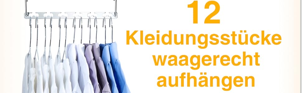 Вішалки для одягу HOUSE DAY: 8 штук, металеві, для важких речей, економія місця, антиковзаючі, 26 см