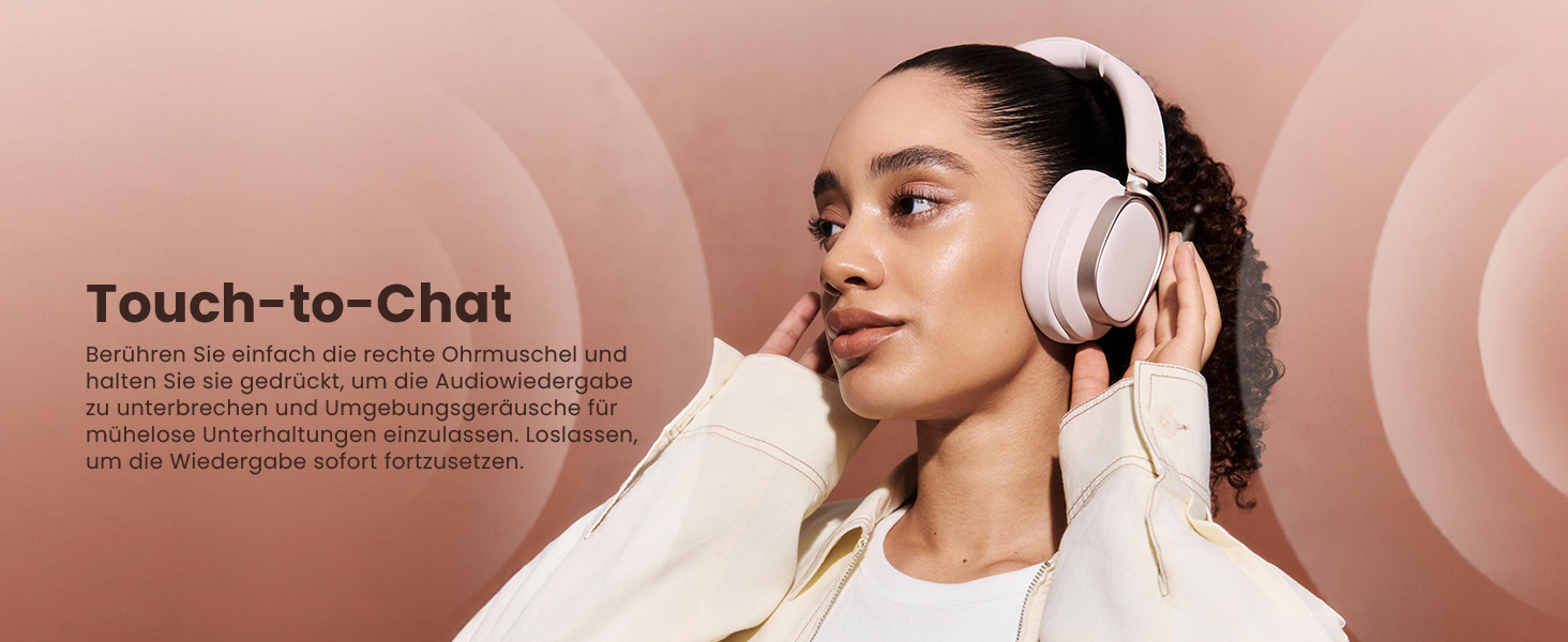 Навушники бездротові Edifier ES850NB Over-Ear з шумозаглушенням, Hi-Res Audio, Bluetooth 5.4, рожеві