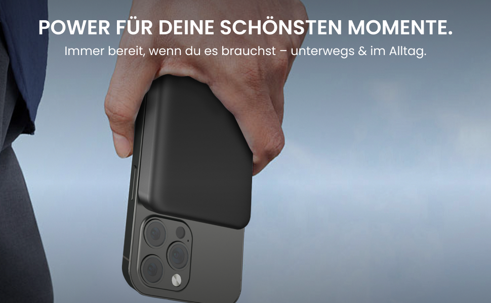 Портативний зарядний пристрій Powerbank Mini [9000mAh] білий - Швидка зарядка, PD20 W Type-C, LED-індикатор, USB та Type-C виходи