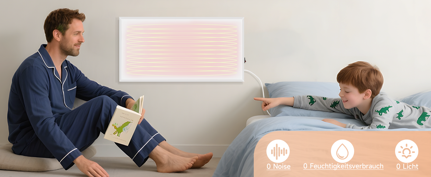 Інфрачервовий обігрівач Mursche 290W - електричний настінний обігрівач з захистом від перегріву для ванної кімнати