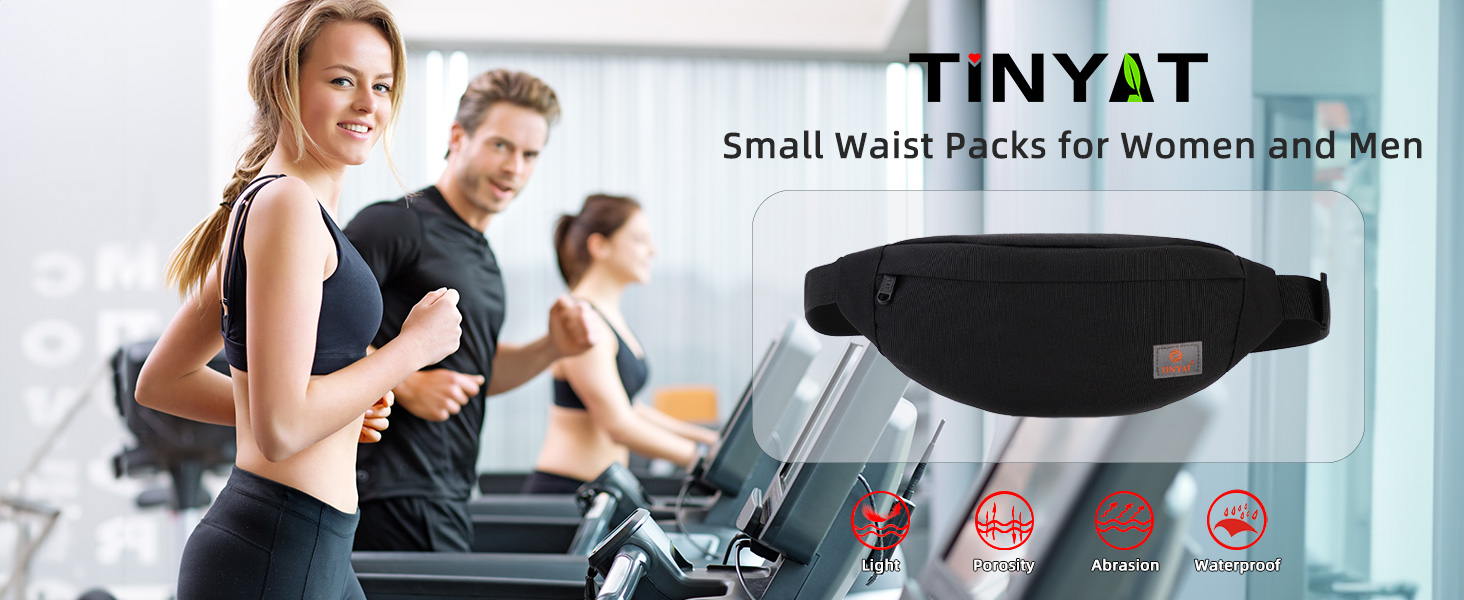 Поясна сумка TYNAT T201 сірого кольору – легка та зручна для туризму та спорту (жіноча/чоловіча)