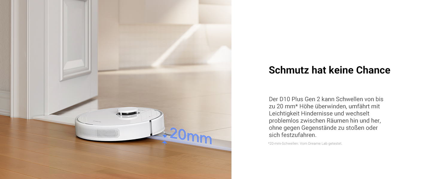 Робот-пилосос Dreame D10 Plus Gen 2 з функцією миття, автоматичним випорожненням, LiDAR-навігацією та потужністю всмоктування 6000 Pa