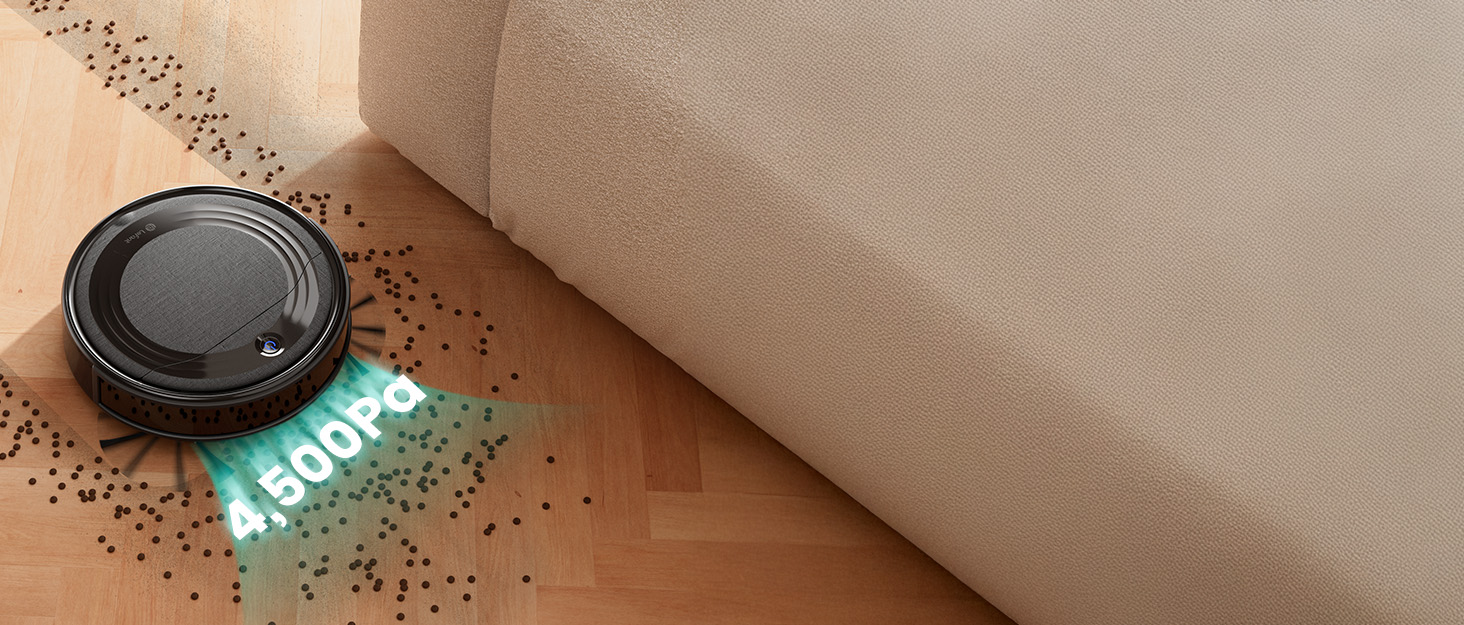 Робот-пилосос LEFANT M320 3-в-1 з функцією миття, 6000Pa, навігація, 800мл, 240хв, Wi-Fi, для шерсті тварин, килими, чорний