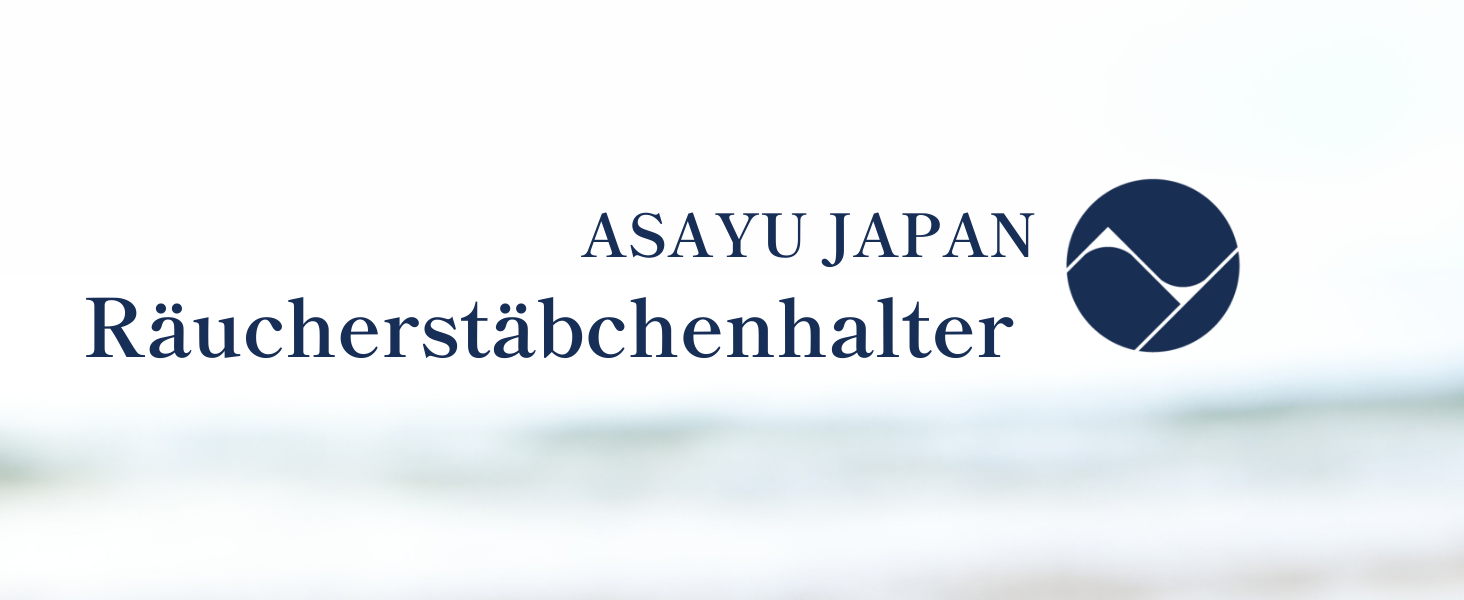 Asayu Japan Mini Incense Holder - Aquamarine - For 83 mm Incense Sticks, Made in Japan, Traditional Ceramic Ash Catcher, Includes Detachable Brass Stand - For Yoga, Meditation, and Relaxation