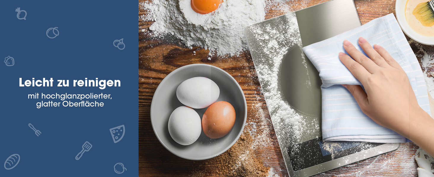 Кухонні ваги NBPOWER Digital 10 кг, електронні ваги з нержавіючої сталі, точність 1 г, сірий/сріблястий колір