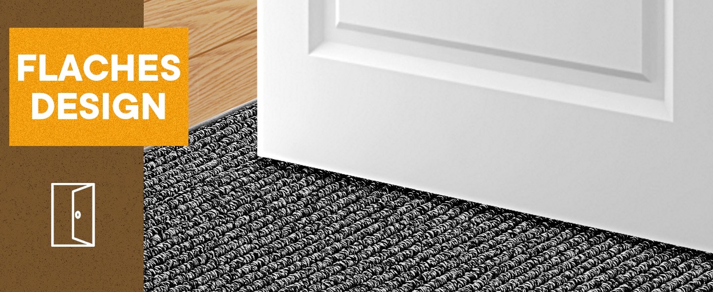 При entryway килимок Mibao 50x80 см, вологопоглинаючий антиковзаючий килим для вхідних дверей, світло-сірий