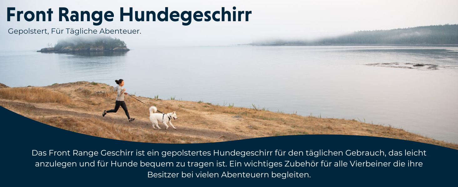 Шлейка для собак Ruffwear Front Range, регульована, з відбиваючими елементами, комфортна, для прогулянок та бігу, 2 точки кріплення, Spring Mountains M