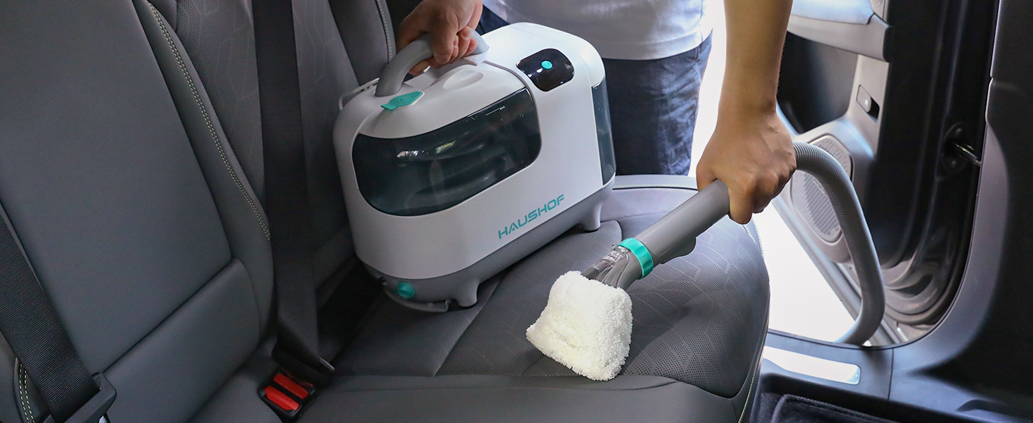 Пылесос с функцией пара HAUSHOF StainZapper Vapo: для коврів, диванів, авто. Очищувач з підігрівом та високою температурою. З миючим засобом.