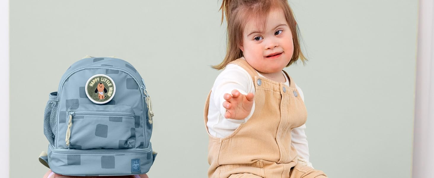 Дитячий рюкзак LÄSSIG з нагрудним ременем, 6,5L, від 3 років (Блакитний)