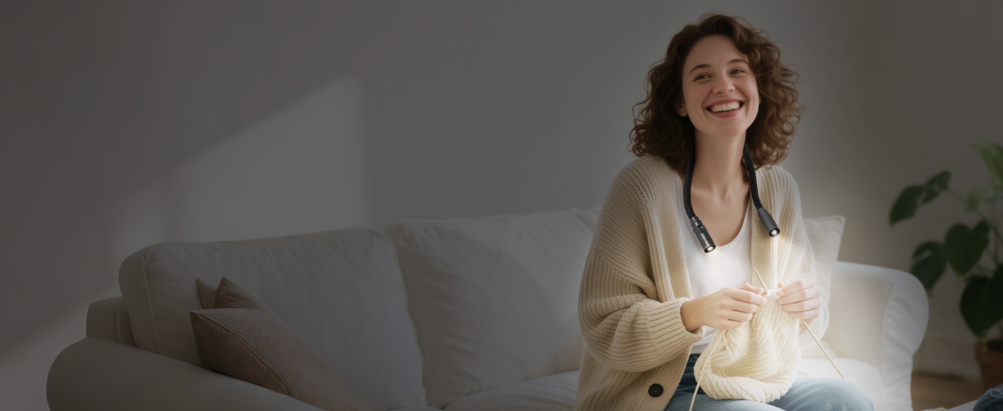 Настільна лампа LUXJET на шиї, LED, акумуляторна, 3 кольори, регулювання яскравості, для читання, рукоділля, ремонту, чорна, 3 режими (3000K-6000K)